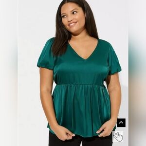 Torrid Deep Teal Blouse